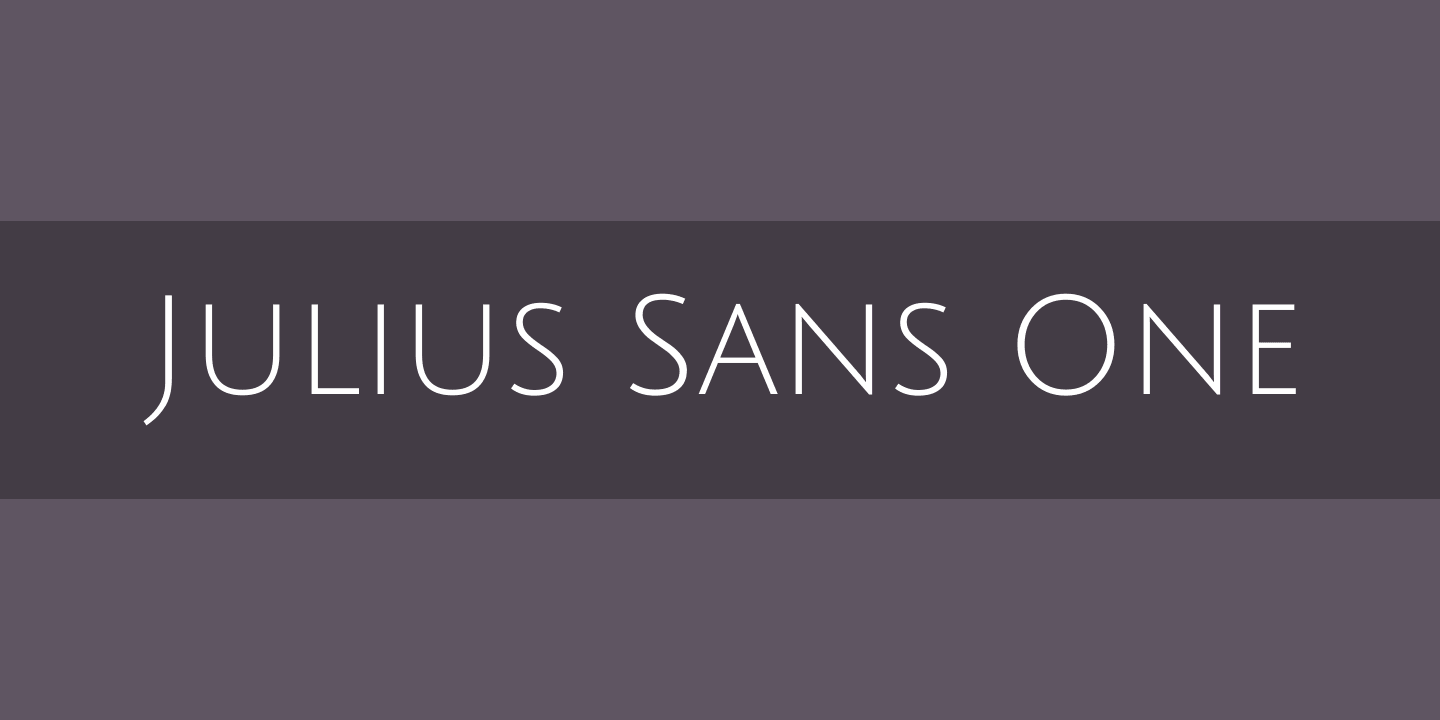 Fuente Julius Sans